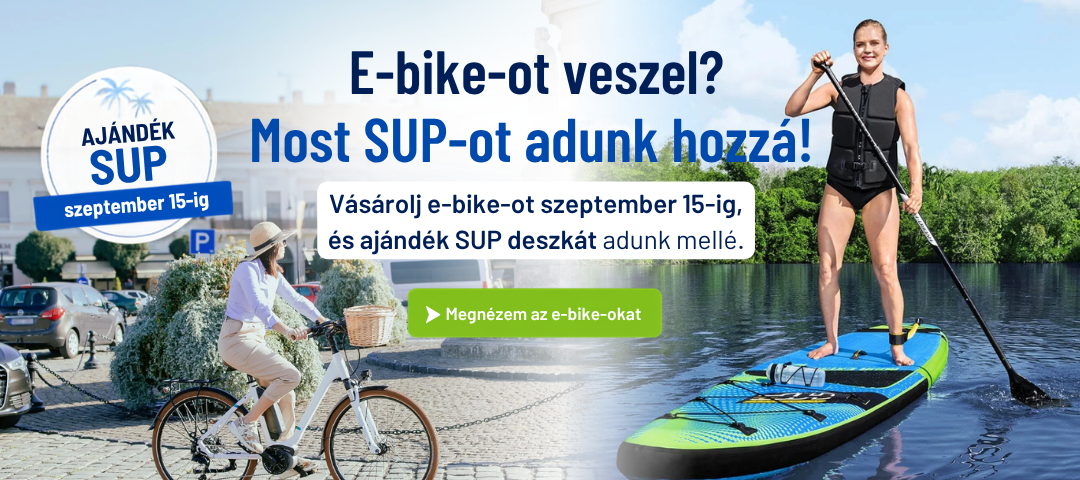 E-bike ajándék SUP