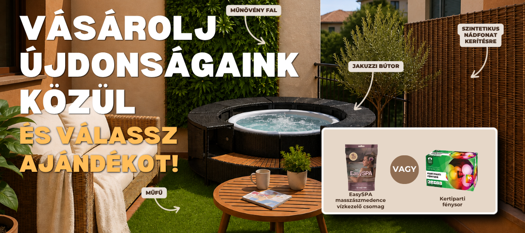 Új kerti termékek ajándékkal