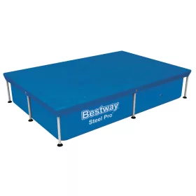  Bestway Medence takaró fólia  221 x 150 cm - Fémvázas szögletes medencéhez