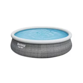   Bestway Marbella rattan hatású felfújható karimájú, puhafalú medence szett 457x 107 cm