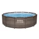 Bestway MYKONOS LUX homokszűrős vízforgatóval rattan hatású fémvázas medence szett 366 x 100 cm