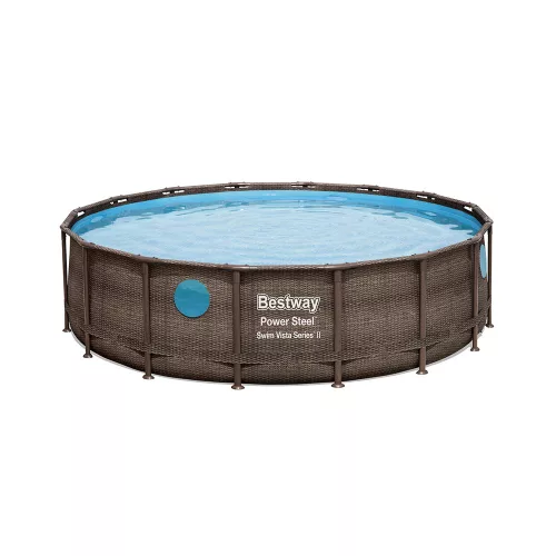 Bestway BORA BORA rattan hatású fémvázas medence szett 549 x 122 cm
