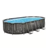 Bestway ESPIRITU fa hatású ovális fémvázas medence szett 610 x 366 x 122 cm