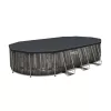 Bestway ESPIRITU fa hatású ovális fémvázas medence szett 610 x 366 x 122 cm