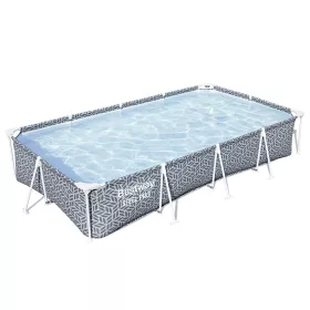   Bestway Turqouise Bay szögletes fémvázas medence szett 366 x 201 x 66 cm