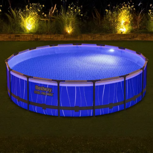 Bestway Sayulita LED-es, fémvázas medence szett 457 x 107