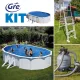 GRE KIT 5 fémfalas családi medence szett 5,0 x 3,0 x 1,2 m