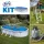 GRE KIT 7 fémfalas családi medence szett 7,3 x 3,75 x 1,2 m