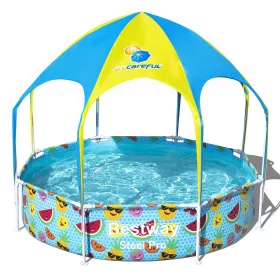   Bestway Panama Fémvázas gyerek medence árnyékolóval 244 x 51 cm