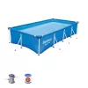 Bestway FLORIDA szögletes fémvázas medence szett 400 x 211 x 81 cm