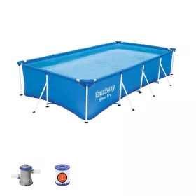   Bestway FLORIDA szögletes fémvázas medence szett 400 x 211 x 81 cm
