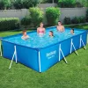 Bestway FLORIDA szögletes fémvázas medence szett 400 x 211 x 81 cm