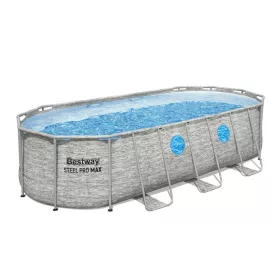   Power Steel Swim Vistar SUMATRA Ovális fémvázas medence szett ablakkal 549 x 274 x 122 cm