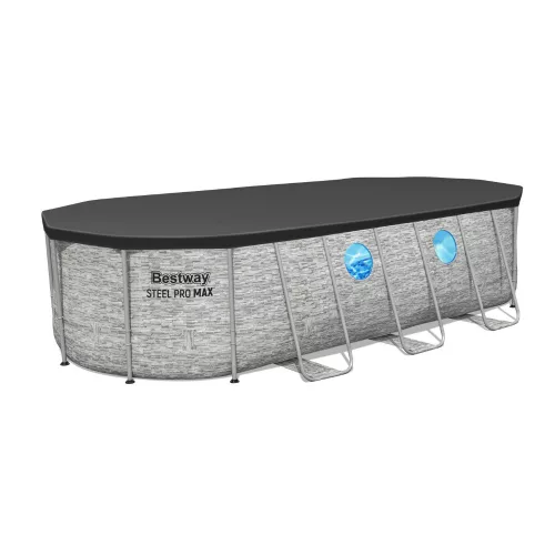 Power Steel Swim Vistar SUMATRA Ovális fémvázas medence szett ablakkal 549 x 274 x 122 cm