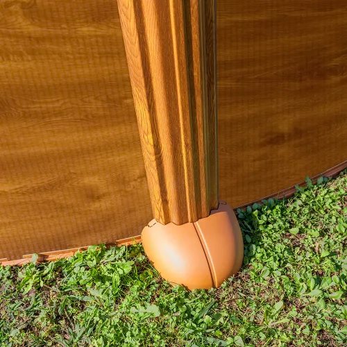 GRE WOOD 610 x 375 x 120 cm ovális merevfalú medence