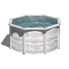 GRE KIT NORDIC kerek fémfalas családi medence szett 460 x 120 cm
