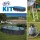 GRE KIT GRAPHITE fémfalas családi medence szett 7,3 x 3,75 x1,2 m