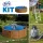 GRE KIT WOOD kerek fémfalas családi medence szett 4,6 x 1,2 m