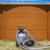 GRE KIT WOOD kerek fémfalas családi medence szett 4,6 x 1,2 m