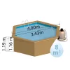 GRE TIMBER fa medence 4 x 1,19 m