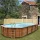 GRE TIMBER ovális fa medence 436 x 336 x 117 cm
