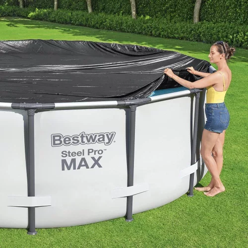 Bestway Medence takaró fólia 427 cm - Fémvázas medencéhez
