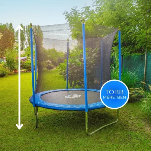 GTR PRO Blue Sky Trambulin, kék, védőhálóval, 366 cm