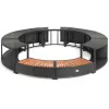 Lay-Z-Spa kör alakú rattan pezsgőfürdő bútor, 180 cm, fekete
