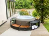 Lay-Z-Spa kör alakú rattan pezsgőfürdő bútor, 180 cm, fekete