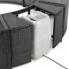 Lay-Z-Spa kör alakú rattan pezsgőfürdő bútor, 200 cm, fekete