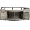 Lay-Z-Spa kör alakú rattan pezsgőfürdő bútor, 200 cm, szürke