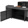 Lay-Z-Spa négyzet alakú rattan pezsgőfürdő bútor, 188 cm, fekete