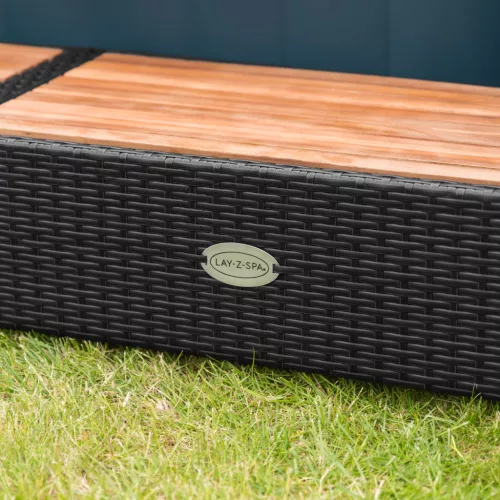 Lay-Z-Spa négyzet alakú rattan pezsgőfürdő bútor, 188 cm, fekete