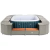 Lay-Z-Spa négyzet alakú rattan pezsgőfürdő bútor, 188 cm, szürke