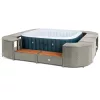 Lay-Z-Spa négyzet alakú rattan pezsgőfürdő bútor, 188 cm, szürke