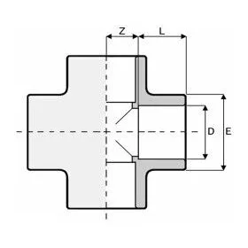 PVC Keresztidom D50