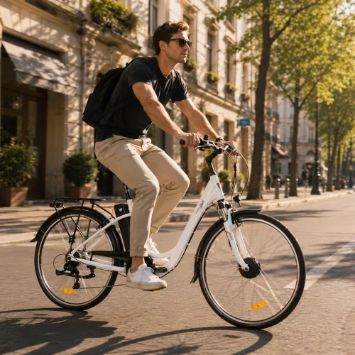 Koliken Velzen City 28 fehér elektromos kerékpár