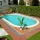 Hobby Pool Monaco medence 700 x  350 x 120 cm 0,6 mm homok stílus