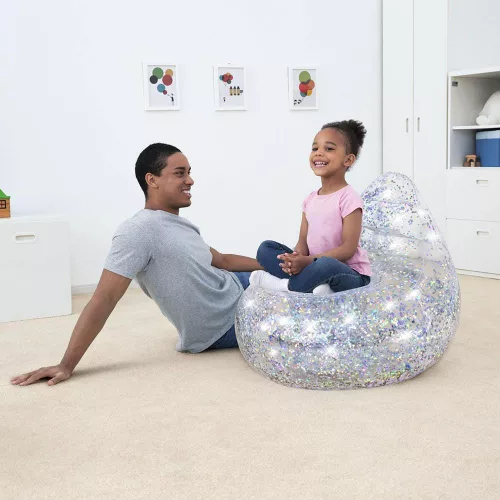Bestway  GLITTER DREAM™ FELFÚJHATÓ SZÉK 3+ GYEREKEKNEK 72 x 72 x 64 cm