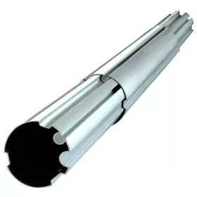   Szolártekercselő tengely, 3x215 cm, 80 mm, barázdált (4,5 - 5,55m)
