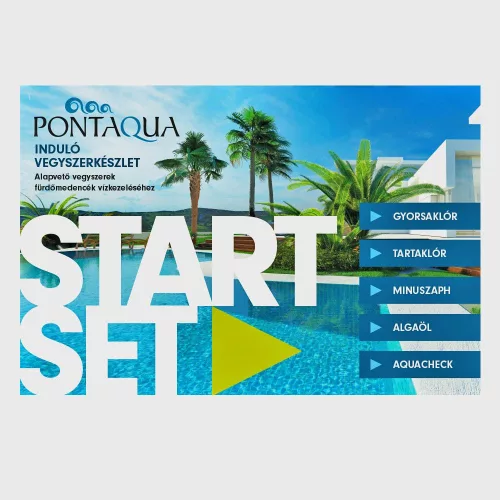 Pontaqua START SET induló vegyszerkészlet családi medencéhez