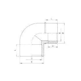 PVC könyök D63