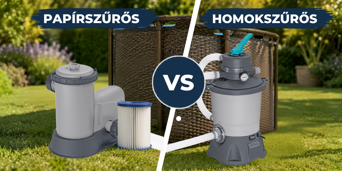 Homokszűrő vagy papírszűrős vízforgató?